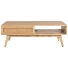 Load image into Gallery viewer, Olearia  Coffee Table 120cm Solid Mango Timber Wood Rattan Furniture Natural
