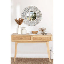 Load image into Gallery viewer, Olearia  Console Table 110cm Solid Mango Timber Wood Rattan Furniture Natural
