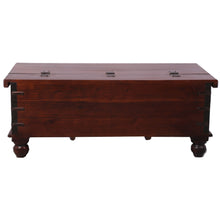 Load image into Gallery viewer, Onir Coffee Table Antique Handcrafted Solid Mango Wood Storage Trunk Chest Box
