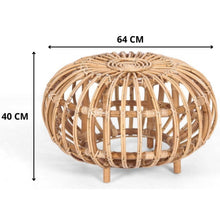 Load image into Gallery viewer, Mimosa 64cm Rattan Round Side Sofa End Table - Natural
