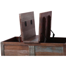 Load image into Gallery viewer, Gulmohar Coffee Table Antique Handcrafted Mango Wood Storage Trunk Chest Box
