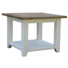 Load image into Gallery viewer, Lavasa Side Sofa End Lamp Table 60cm Solid Mango Wood Modern Farmhouse Furniture
