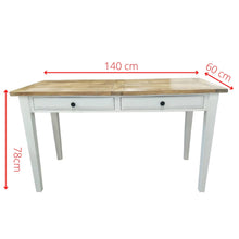 Load image into Gallery viewer, Lavasa Desk Table 140cm 2 Drawers Solid Mango Wood Modern Farmhouse Furniture
