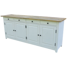Load image into Gallery viewer, Lavasa Buffet Table 208cm 4 Doors Drawers Solid Mango Wood Farmhouse Furniture
