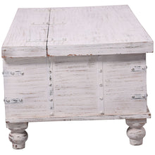 Load image into Gallery viewer, Surya Coffee Table Antique Handcrafted Solid Mango Wood Storage Trunk Chest Box
