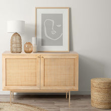 Load image into Gallery viewer, Martina Buffet Table Sideboard 100cm 2 Door Solid Mango Wood Storage Cabinet

