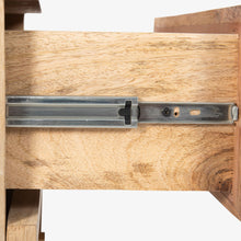 Load image into Gallery viewer, Martina Bedside Table 2 Drawer Storage Cabinet Solid Mango Wood Rattan
