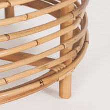 Load image into Gallery viewer, Lilac 61cm Rattan Round Side Table - Natural

