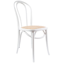 Load image into Gallery viewer, Azalea Arched Back Dining Chair 8 Set Solid Elm Timber Wood Rattan Seat - White
