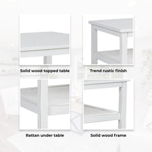 Load image into Gallery viewer, Jasmine Coffee Table 110cm Mindi Timber Wood Rattan Weave - White
