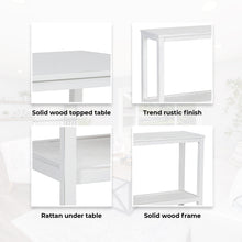 Load image into Gallery viewer, Jasmine Console Hallway Entry Table 110cm Mindi Timber Wood Rattan  - White
