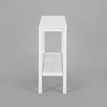 Load image into Gallery viewer, Jasmine Console Hallway Entry Table 110cm Mindi Timber Wood Rattan  - White
