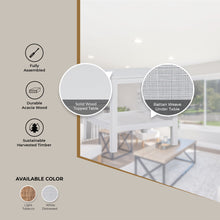 Load image into Gallery viewer, Jasmine Coffee Side Table Laptop Desk Bedside Sofa End Tables Mindi Wood - White
