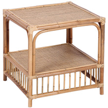 Load image into Gallery viewer, Earthy 51cm Rattan Cane Side Sofa End Lamp Table - Natural
