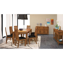 Load image into Gallery viewer, Birdsville PU Seat Dining Chair Set of 2 Solid Ash Wood Dining Furniture -Brown
