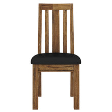 Load image into Gallery viewer, Birdsville PU Seat Dining Chair Set of 2 Solid Ash Wood Dining Furniture -Brown
