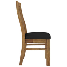 Load image into Gallery viewer, Birdsville PU Seat Dining Chair Set of 2 Solid Ash Wood Dining Furniture -Brown
