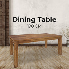 Load image into Gallery viewer, Birdsville Dining Table 190cm Solid Mt Ash Wood Home Dinner Furniture - Brown
