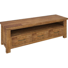 Load image into Gallery viewer, Birdsville ETU Entertainment TV Unit 174cm 3 Drawer Solid Mt Ash Wood - Brown
