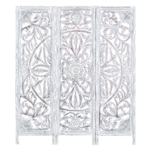 Load image into Gallery viewer, Diego 3 Panel Room Divider Screen Privacy Shoji Timber Wood Stand - White
