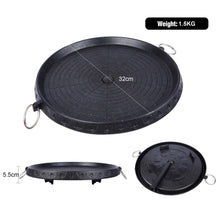Load image into Gallery viewer, Korean BBQ Grill Pan Non-Stick Smokeless Stovetop BBQ Grill Plate Indoor Outdoor
