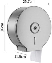 Load image into Gallery viewer, Commercial Restaurant Stainless Steel Toilet Paper Tissue Holder Dispenser Chrome
