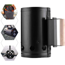 Load image into Gallery viewer, Fast Fire Starter Bucket BBQ Charcoal Chimney Starter Stainless Steel Easy Start Fire
