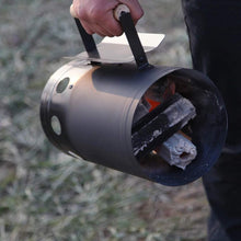 Load image into Gallery viewer, Fast Fire Starter Bucket BBQ Charcoal Chimney Starter Stainless Steel Easy Start Fire
