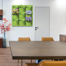 Load image into Gallery viewer, 9 Pockets Wall Hanging Planter Planting Grow Bag Vertical Garden Vegetable Flower Green

