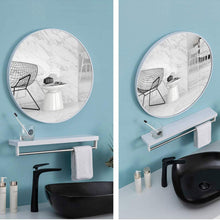 Load image into Gallery viewer, Slim Design 50CM White Bathroom, Living Room, Hallway Mirror Round Mirror Wall Decor Metal Frame
