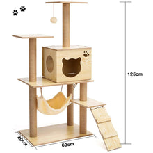 Load image into Gallery viewer, Modern Multi-Level Cats Tree Kittens Scratching Posts Sisal Rope Soft Nest Bed Cat Furniture Tree
