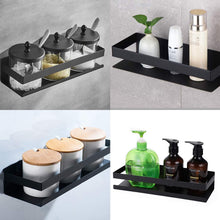 Load image into Gallery viewer, Black Bathroom Shower Shelf Kitchen Rack Storage Shelves Shampoo Holder Organizer
