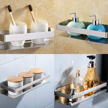 Load image into Gallery viewer, Brushed Bathroom Shower Shelf Kitchen Rack Storage Shelves Shampoo Holder Organizer

