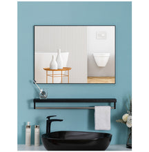 Load image into Gallery viewer, 40x50cm Black Rectangle Wall Bathroom Mirror Bathroom Holder Vanity Mirror Corner Decorative Mirrors
