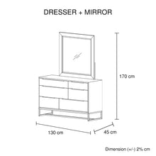 Load image into Gallery viewer, 5 Pieces Bedroom Suite made in Solid Wood Acacia Veneered King Size Oak Colour Bed, Bedside Table, Tallboy &amp; Dresser
