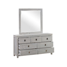 Load image into Gallery viewer, 4 Pieces Bedroom Suite with Solid Acacia Wood Veneered Construction in Queen Size White Ash Colour Bed, Bedside Table &amp; Dresser
