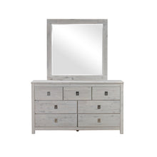 Load image into Gallery viewer, 5 Pieces Bedroom Suite with Solid Acacia Wood Veneered Construction in Queen Size White Ash Colour Bed, Bedside Table , Tallboy &amp; Dresser
