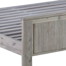 Load image into Gallery viewer, King Size Bed Frame with Solid Acacia Wood Veneered Construction in White Ash Colour

