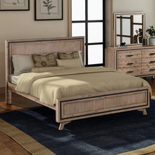 Load image into Gallery viewer, King Size Silver Brush Bed Frame in Acacia Wood Construction
