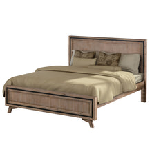 Load image into Gallery viewer, King Size Silver Brush Bed Frame in Acacia Wood Construction
