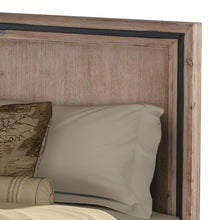 Load image into Gallery viewer, King Size Silver Brush Bed Frame in Acacia Wood Construction
