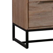 Load image into Gallery viewer, Dresser with 6 Storage Drawers in Solid Acacia &amp; Veneer With Mirror
