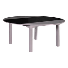 Load image into Gallery viewer, 7 Pieces Dining Suite Dining Table &amp; 6X Chairs in Round Shape High Glossy MDF Wooden Base Combination of Black &amp; White ColouX
