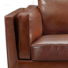 Load image into Gallery viewer, 3+2+1 Seater Sofa Brown Leather Lounge Set for Living Room Couch with Wooden Frame
