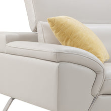 Load image into Gallery viewer, 5 Seater Lounge Cream Colour Leatherette Corner Sofa Couch with Chaise
