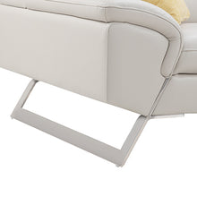 Load image into Gallery viewer, 5 Seater Lounge Cream Colour Leatherette Corner Sofa Couch with Chaise
