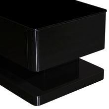 Load image into Gallery viewer, TV Cabinet with 3 Storage Drawers With High Glossy Assembled Entertainment Unit in Black colour
