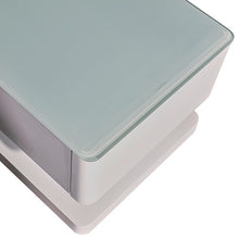 Load image into Gallery viewer, TV Cabinet with 3 Storage Drawers With High Glossy Assembled Entertainment Unit in White colour
