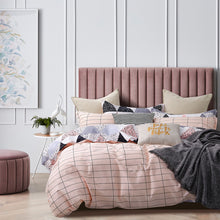 Load image into Gallery viewer, Annie 100% cotton reversible quilt cover set-queen size
