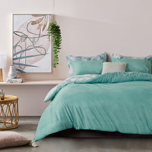 Load image into Gallery viewer, Noosa microfiber reversible quilt cover set-queen size
